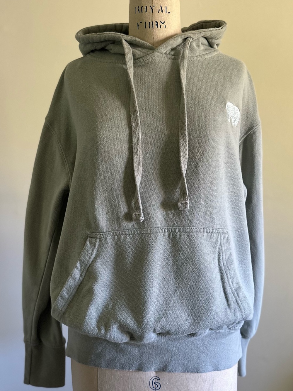 Ivory Ella Sage Green Organic Cotton Pullover Hoodie